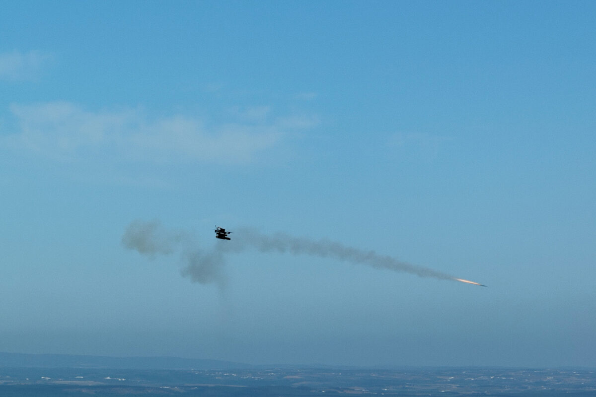 RANNON's air-to-air rocket launch in Portugal in September 2026 during BraveTech EU program's excercise.